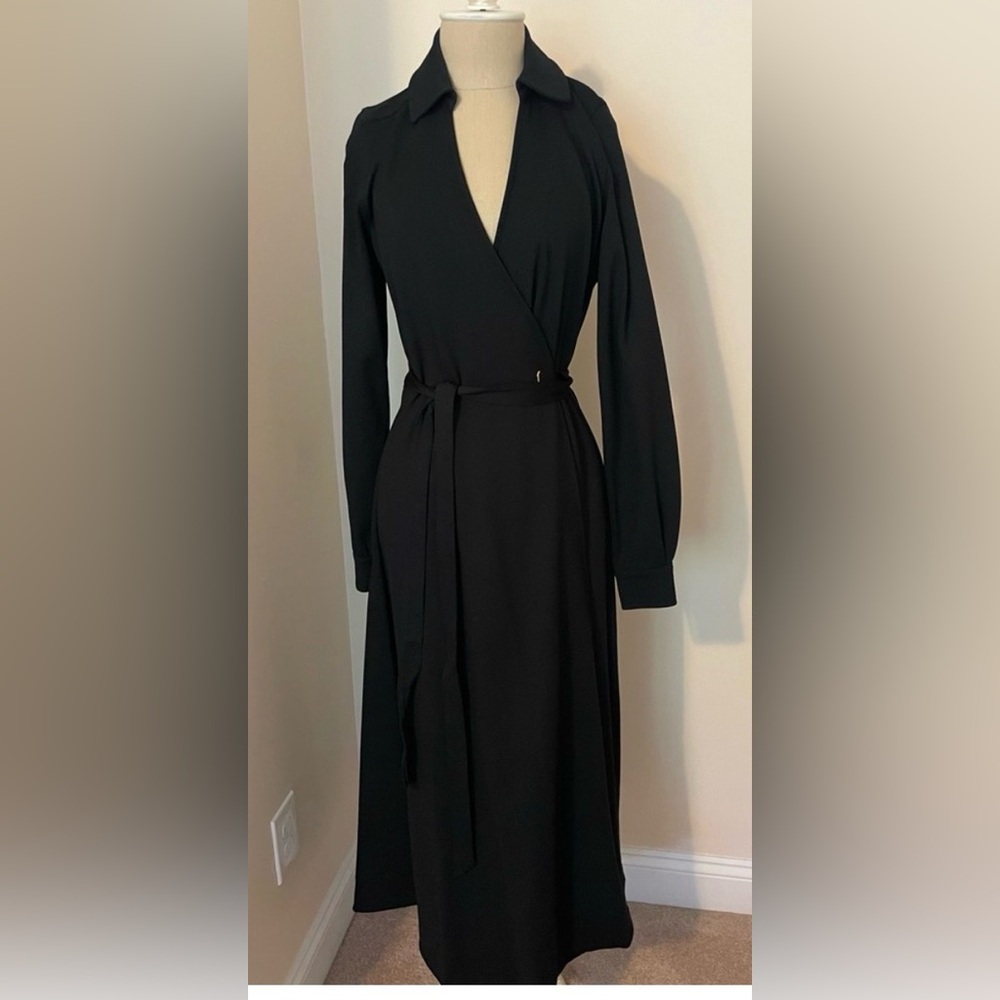Classic Me+EM black wrap dress
